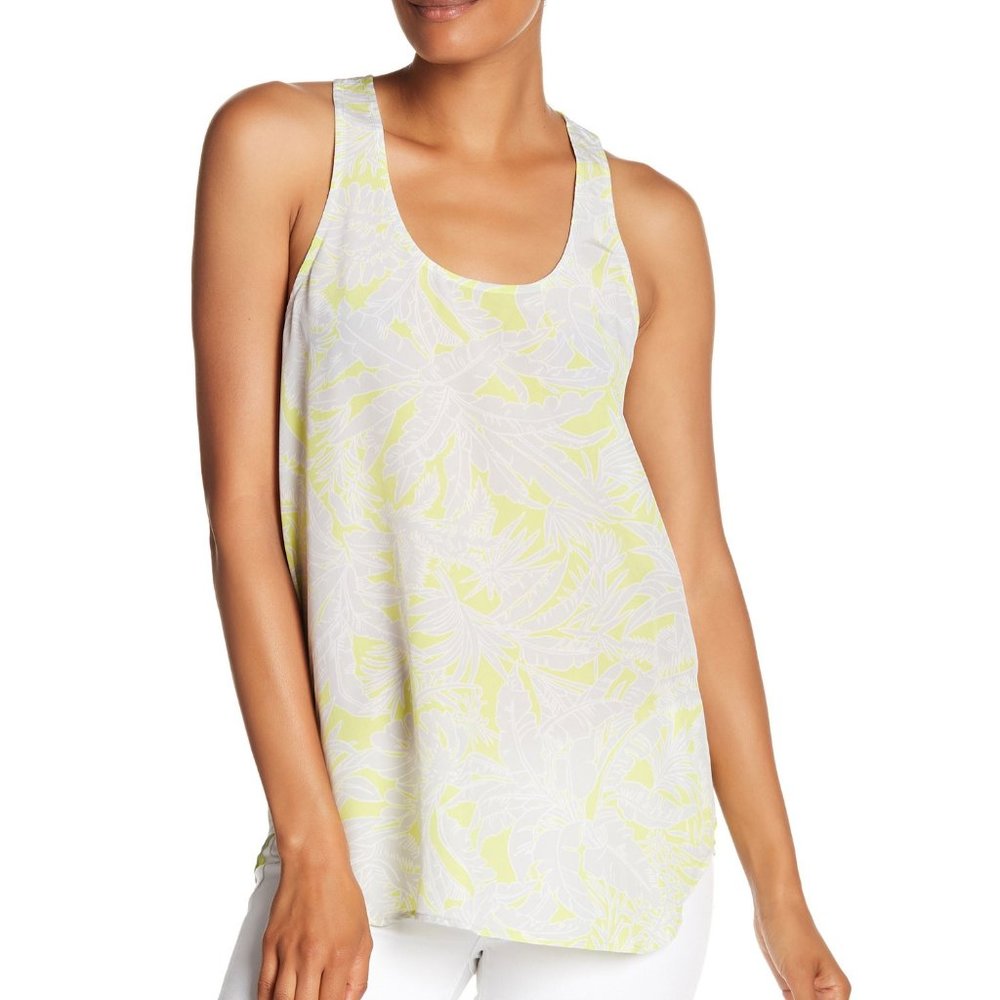 Acrobat NWT Silk Palm Print Tank Small
